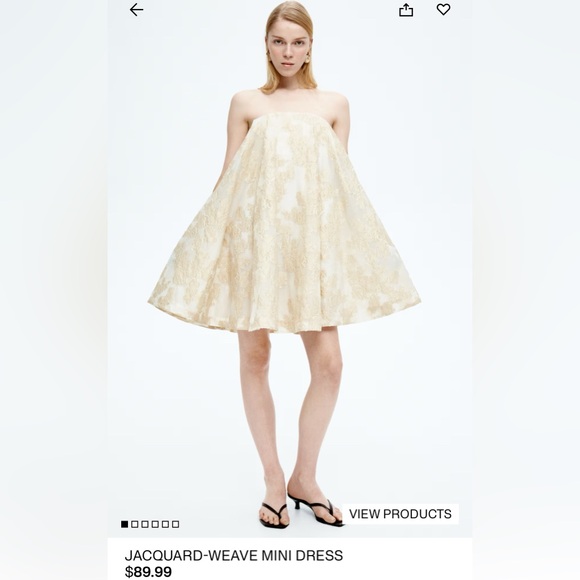 Dresses & Skirts - NWT H&M EDITION JACQUARD-WEAVE MINI DRESS M